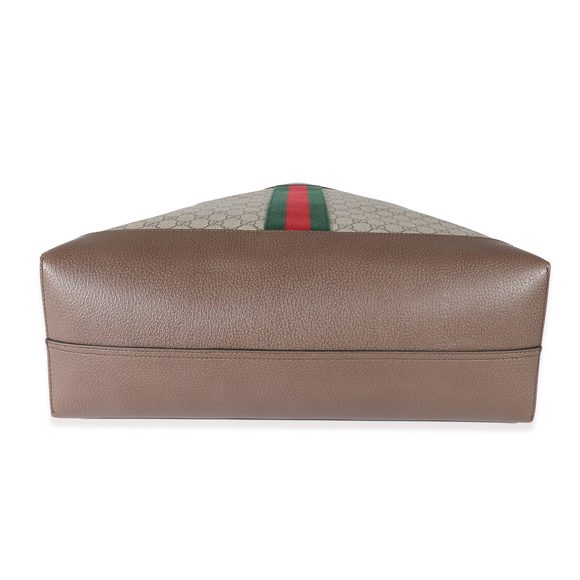 Gucci Beige GG Supreme Canvas Medium Soft Ophidia Tote - Picture 5 of 7